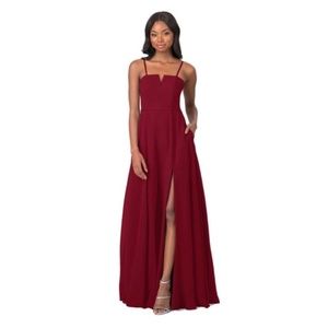 Azazie Janneth Burgundy size 0